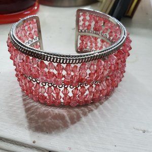 Vintage Pink Cuff Bracelet
